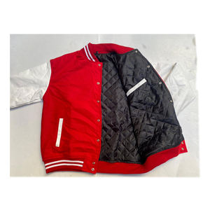 Veste de baseball personnalisée de haute qualité pour hommes, bombardier en cuir noir Varsity High Street Style Winter XL Zip - Product Image 4