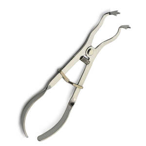 Pinzas Dentales Manuales de 14.5cm para Restauración, Color Marfil Claro, Acero Inoxidable, Certificación CE/ISO13485 Clase I, Dique de Goma Endodóntico - Product Image 5