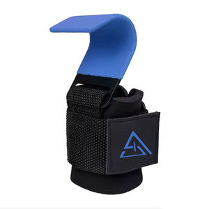 Adjustable Fitness Anti-slip Gym <b>Grips</b> Straps Wrist Support <b>Weight</b> <b>Lifting</b> Hooks for Unisex Fitness Accessories Power Hook - Product Image 2