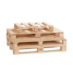 Euro EPAL Wood Pallet 40x48 Inches 4-Way Entry Standard Industrial Shipping <b>Crate</b> with Slip Sheet for Logistics - Product Image 2