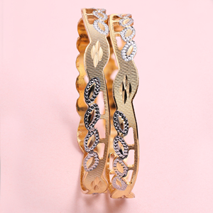 925 argent luxe deux tons Bracelet personnalisé Bracelets de mode Bracelets pour mariages et occasions spéciales 925 bijoux en argent - Product Image 1