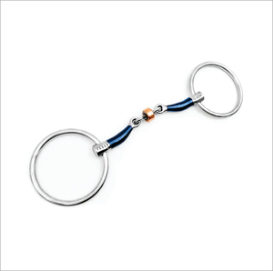 Nuevo Bocado para Caballo de Acero Inoxidable con Rombo de Cobre - Product Image 1