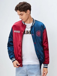 Best-seller Vestes universitaires Letterman d'hiver personnalisées Blouson de baseball à col montant à vendre - Product Image 5