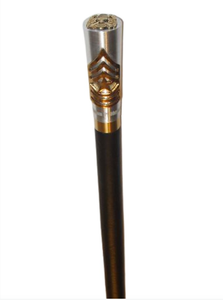 Alta calidad 100% madera requisito personalizado regimiento al aire libre uniforme palos bastones Swagger Stick - Product Image 5