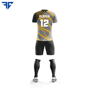 Camiseta deportiva de sublimación Digital personalizable de alta calidad, uniforme de fútbol para adultos de poliéster de primera calidad, conjunto barato con logotipo Unisex - Product Image 6
