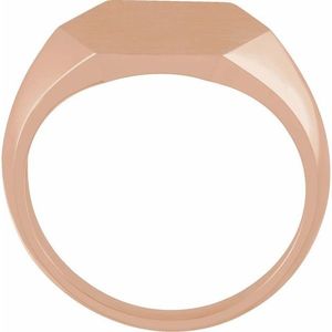 Rose Gold Plated Geometric Signet <b>Ring</b> Vintage Trendy Eternity Inlay Fashion <b>Rings</b> Gold Stainless Steel Perfect Gift for Any - Product Image 2
