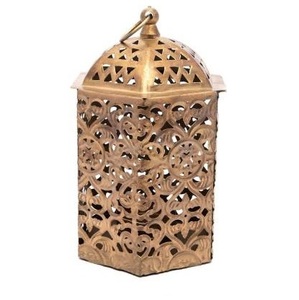 AK Brass Metal <b>Moroccan</b> Design <b>Lantern</b> In Black Powder Coated Finished With High Quality Glass For Festival & Home Decor Accents - Product Image 6