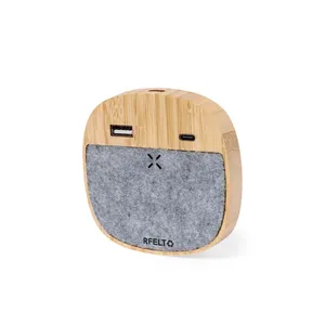 Caricatore Wireless Sostenibile Emerson, Gadget USB Promozionale - Product Image 1