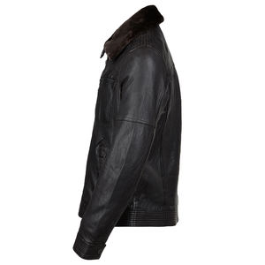 Nueva llegada chaqueta de cuero cómoda transpirable para adultos chaqueta de cuero de fabricación profesional para hombres - Product Image 3