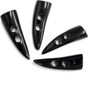 สลักควายฮอร์นขัดเงาสลักรูปเขาควายสลับคริสต์มาสเย็บติดกระดูกสไตล์ทะเลสีดำอาเกตงานฝีมือตามธรรมชาติ - Product Image 1