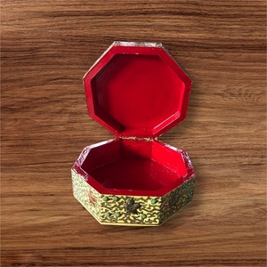 Handmade Exquisite Embossed <b>Paper</b> Mache Jewelry <b>Box</b> Beautiful <b>Storage</b> for Cherished Home Decor Accessories - Product Image 3