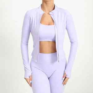 Gym Fitness <b>Set</b> Sports Wear Gym Yoga Bra <b>Leggings</b> Jacket Quick Dry Fitness 3 Pieces Yoga <b>Set</b> - Product Image 4
