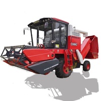 Pas cher 4 Rangée Maiz Hervester Fabriqué Par Chinacombined Moissonneuse Machine Pour Le Riz