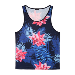 Custom Design Breathable Custom Sizes tank Top Sublimation Print Shirts 100% Polyester Sleeveless Graphic Design Print Singlet - Product Image 2