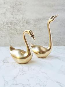 Figura de animal de aluminio hecha a mano antigua para decoración del hogar real y exhibición de acento de mesa lujosa - Product Image 2