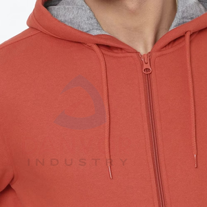 Sweat-shirts en molleton épais à la vente chaude, unisexe, surdimensionnés, fermeture éclair unie, poches épaisses avec fermeture éclair, impression sérigraphique, lavés, vêtements de rue - Product Image 2