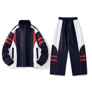 Venta caliente de los hombres de moda 100% poliéster lavado ácido impreso entrenamiento Jogging desgaste logotipo personalizado tira lateral chándales invierno - Product Image 1