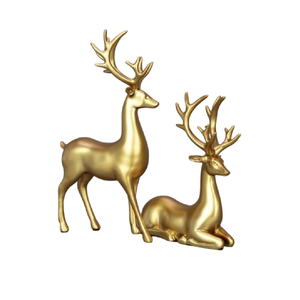 Estatua de animal hecha a mano de latón antiguo, escultura de Arte de Metal de diseño moderno y elegante para decoración de oficina en casa para celebraciones de cumpleaños - Product Image 6