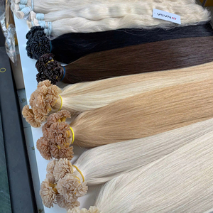 Extensiones de Cabello Humano Virgen al por Mayor, 100g, Alta Calidad, Punta Plana, Natural, Liso, Super Double Drawn - Product Image 1