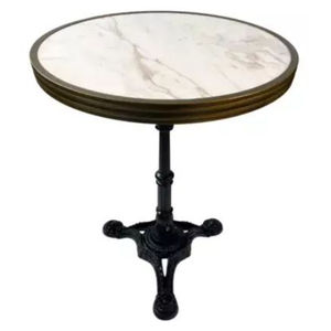 Modern Style <b>White</b> Marble Top Coffee <b>Table</b> Iron Base Durable Eco-Friendly Living Room Furniture Indoor Outdoor Use Great Price - Product Image 5