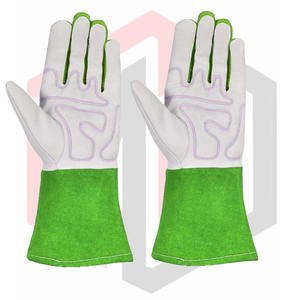 Guantes protectores de mano de cuero para construcción y trabajo pesado - Product Image 5