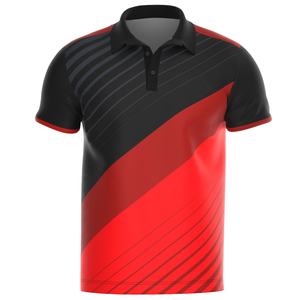 Camiseta de poliéster Spandex de alta calidad, camisetas de sublimación para hombres, camisetas polo de diseño impreso personalizado para hombres - Product Image 5