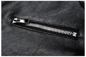 Custom Embossed Logo Cowhide Leather Jacket Premium Chrome Tanned Non Split Leather <b>Coat</b> - Product Image 6