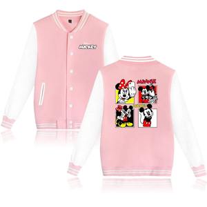 Chaqueta Bomber de Béisbol con Diseño de Mickey y Minnie, Estilo Hip Hop Harajuku, Casual, para Hombre y Mujer, Nueva Colección 2026 - Product Image 3