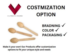 Cuchara de madera desechable ecológica de gran oferta de un solo uso y biodegradable para una gran demanda - Product Image 3