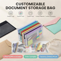Bolsa Transparente con Cierre de Malla para Archivos A4, Carpeta Transparente con Rejilla para Documentos, para Estudiantes, Almacenamiento de Rompecabezas, Material Escolar y de Oficina, al por Mayor