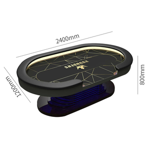 Table de poker de luxe Texas jeu Blackjack personnalisé Casino professionnel jeu de hasard personnalisé oker Tables - Product Image 2