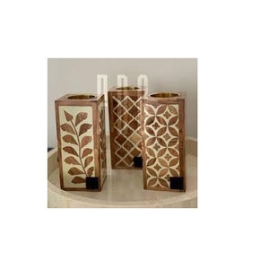 Latest Design Bone Inlay Candle <b>Holder</b> Best 3 Piece Tabletop <b>Tealight</b> Other Candle <b>Holders</b> Decorate Bone Inlay Candle <b>Holder</b> - Product Image 1