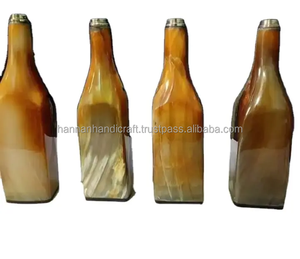 Botella de Agua de Cuerno de Búfalo Pulido 100% Natural con Logotipo Personalizado, de Alta Calidad para el Hogar, Hotel, Bodas y Fiestas, para Vino y Cerveza - Product Image 4