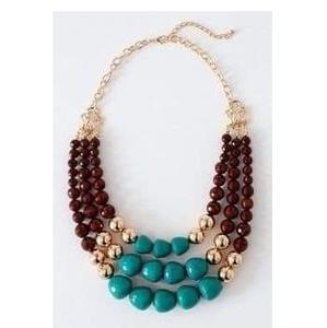 Handmade Statement Resin <b>Bead</b> Necklace Chunky Unique Fashion Jewelry - Product Image 6