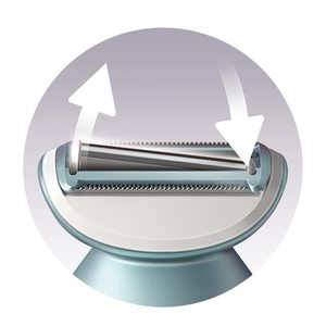 Afeitadora Eléctrica para Mujer, Uso en Seco y Húmedo, Resistente al Agua IPX7, Cuchillas Dobles de Acero Inoxidable, Lámina de Afeitar en Alemán para Afeitar la Barba - Product Image 3