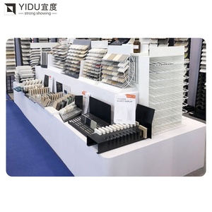 Soporte de escritorio de granito de calidad superior emparejado con estante de mesa de cuarzo y sistema de exhibición de mesa de metal - Product Image 6