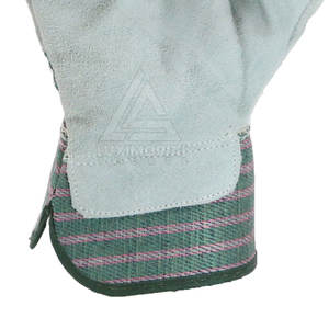 Precio barato Guantes de trabajo de alta calidad Material duradero Guantes de trabajo de seguridad hechos en cuero - Product Image 6