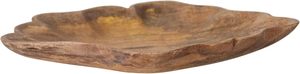 Hand-Carved Mango <b>Wood</b> Scalloped Platter for Serving Natural Serving Tray Lightweight Natural Dinnerware Dishes for <b>Steak</b> - Product Image 5