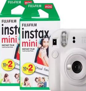 ฟิล์มกล้อง Fujifilm Instax ขนาด 3 นิ้ว ขอบขาว เคลือบเงา แบบมีกาวในตัว 10/20 แผ่น สำหรับกล้องอินสแตนท์ Mini 8 9 11 7s - Product Image 1