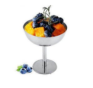 ชุดชามทำไอศกรีมสแตนเลสรูปดอกไม้พร้อมช้อนตักไอศกรีมและขนมหวาน - Product Image 6