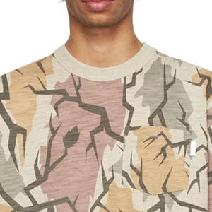 Wholesale Customized Men's Oversized Knitted Hunting <b>T</b>-<b>Shirt</b> Short Sleeve High Quality Comfortable Breathable Solid - Product Image 2