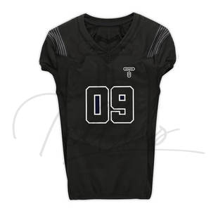 Maillot de football américain respirant à manches courtes imprimé personnalisable unisexe adulte - Product Image 1