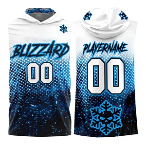 Juventud Compresión 7v7 Jersey Sublimado Sin mangas Con capucha 7on7 Uniformes de fútbol Jersey - Product Image 1