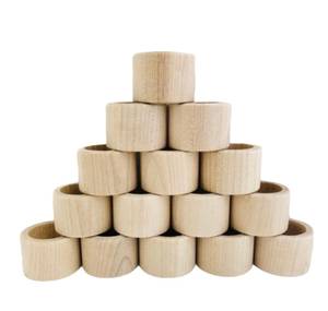 Rondelles de serviette en rotin élégant Décor de table en osier pour table à manger - Product Image 1