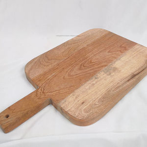 Planche à découper en bois d'une seule pièce pour Restaurant cuisine décoration durable lave-vaisselle 1.5cm d'épaisseur Rectangle Design - Product Image 1