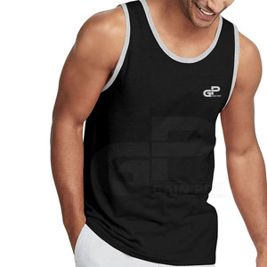 Débardeur de sport respirant à séchage rapide pour hommes avec impression de logo pour les vêtements d'entraînement de gymnastique d'été - Product Image 1
