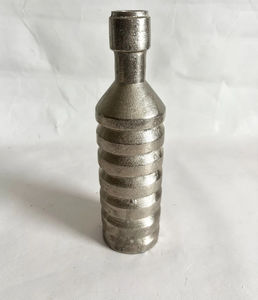Base de Pedestal Tradicional de Lujo para Servir Alimentos, Florero Decorativo para Bodas con Acabado Plateado de Aluminio, Alta Calidad - Product Image 1
