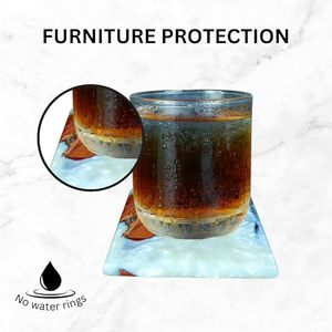 Handcrafted Wood <b>Epoxy</b> <b>Table</b> Coaster for Dining <b>Table</b> Wedding Christmas Decoration Family Gathering Parties - Product Image 3