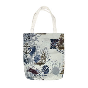 Vente en gros en usine sac fourre-tout écologique pour femmes toile colorée Rpet non tissé avec poche pour voyage plage Shopping - Product Image 4