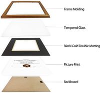 Elegante Marco de diploma A4 de 8,5x11 en blanco, negro, Burdeos con doble impresión UV mate, metal de hierro, para certificados de graduación